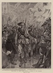 Brothers in Arms Meet again, A Scene in the Strand